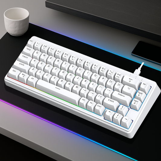 Clavier Gaming Filaire - QWERTY Mécanique Switchs Silencieux