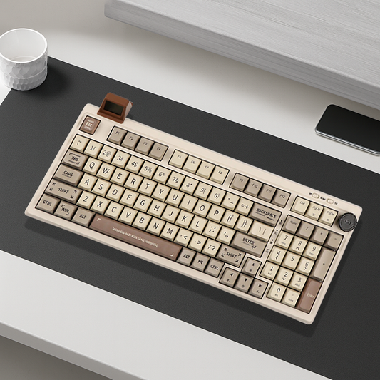 Clavier PC Sans Fil - QWERTY 97 Touches Ecran et Molette