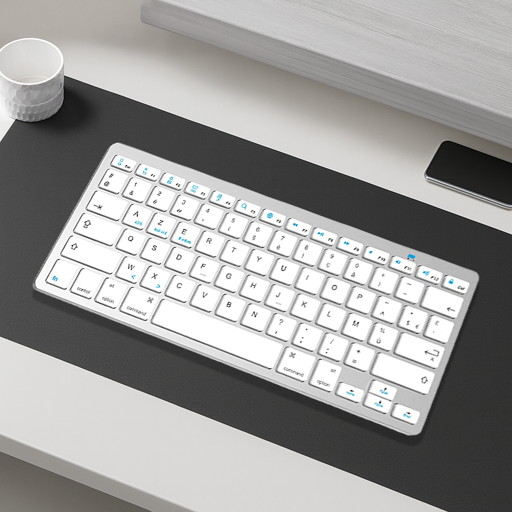 Clavier PC Sans Fil - AZERTY Ultra Fin et Silencieux