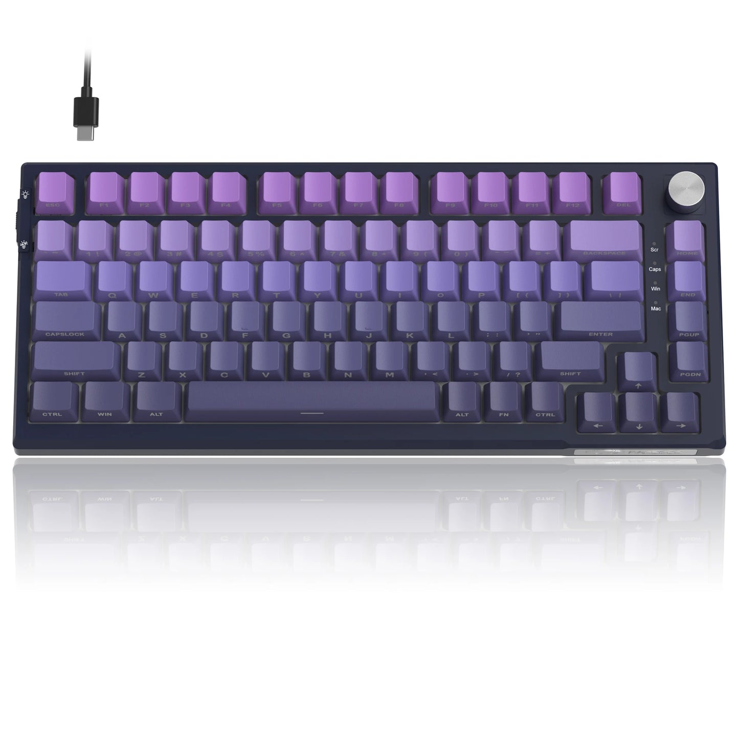 Clavier Gaming Mécanique Filaire - QWERTY RGB 75% Compact