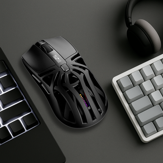 Souris Gaming Sans Fil - Tri Mode Alvéolé 12000 DPI