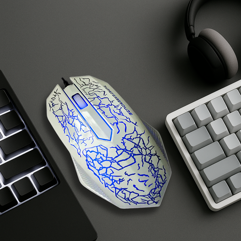 Souris Gaming Filaire - RGB Respirant 1000 DPI