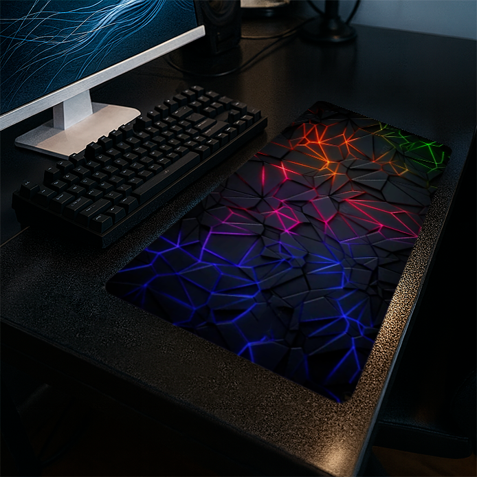 Tapis de Souris Gaming XXL - Neo Géométrique