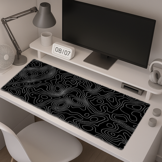 Tapis de Souris Bureau XXL - Motif Topgraphique