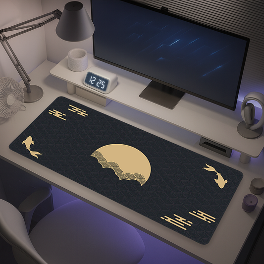 Tapis de Souris Gaming XXL - Soleil Doré