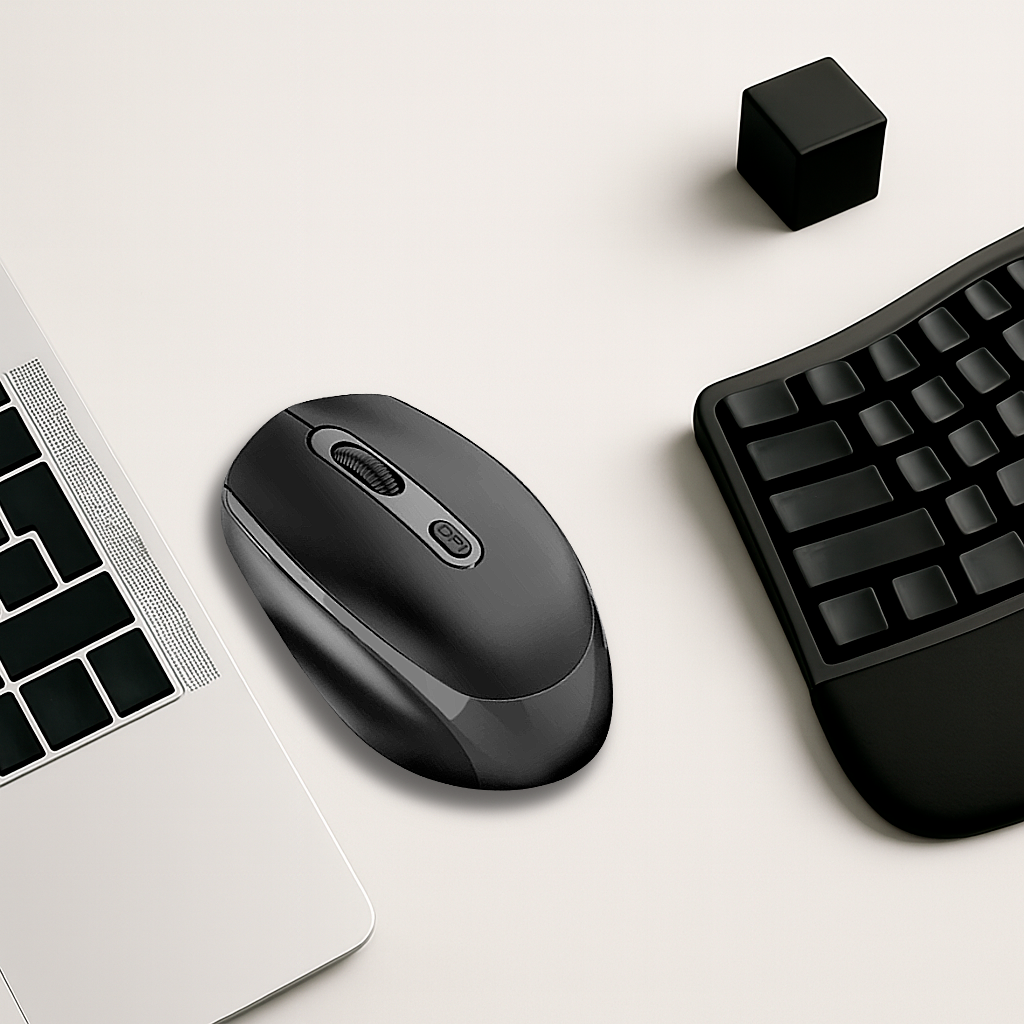 Souris Ergonomique Sans Fil - Silencieuse Compacte 1600 DPI