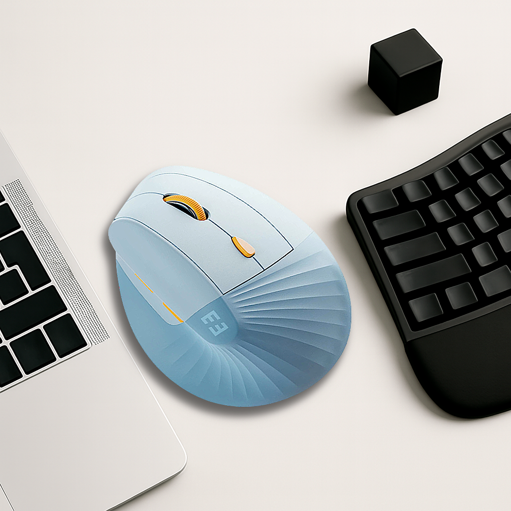 Souris Ergonomique Sans Fil - Verticale Boss Button 1600 DPI