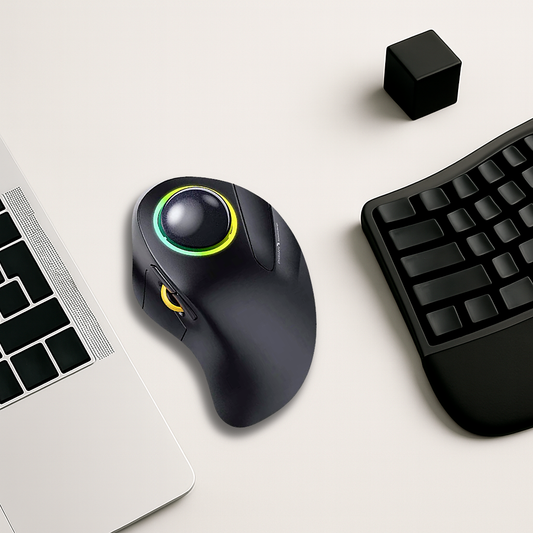 Souris Ergonomique Sans Fil - Trackball Bluetooth 1600 DPI