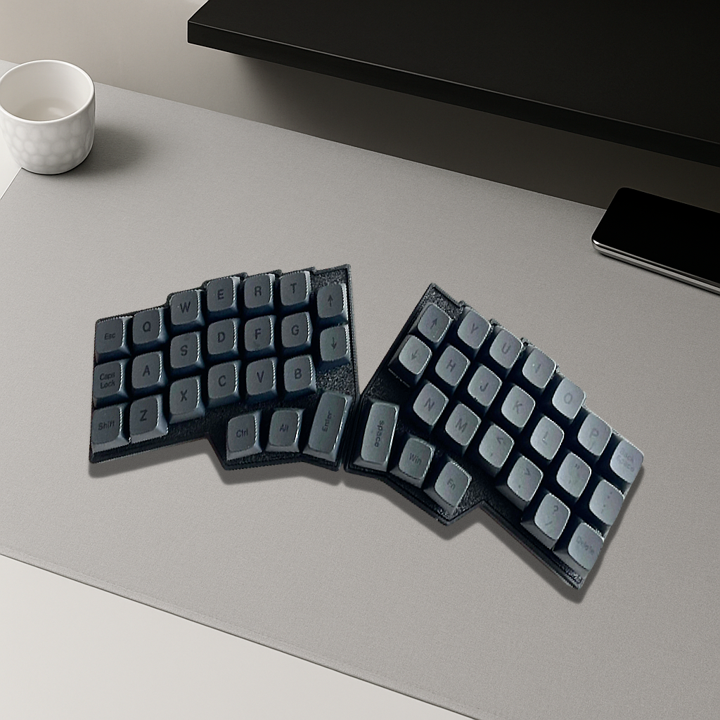 Clavier Ergonomique Sans Fil - QWERTY Split Ultra Portable