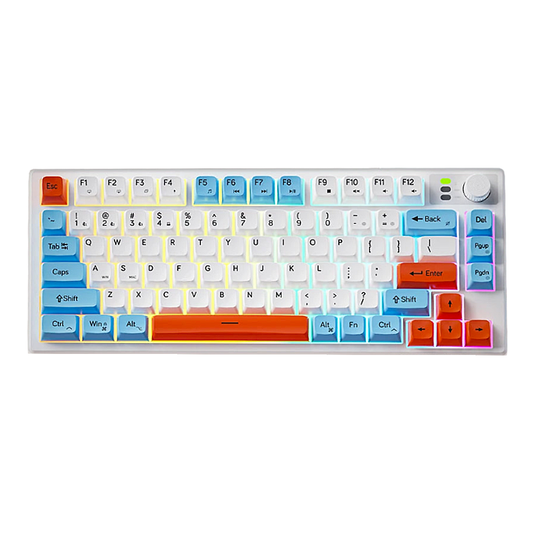 Clavier Ergonomique Sans Fil - QWERTY 78 Touches RGB