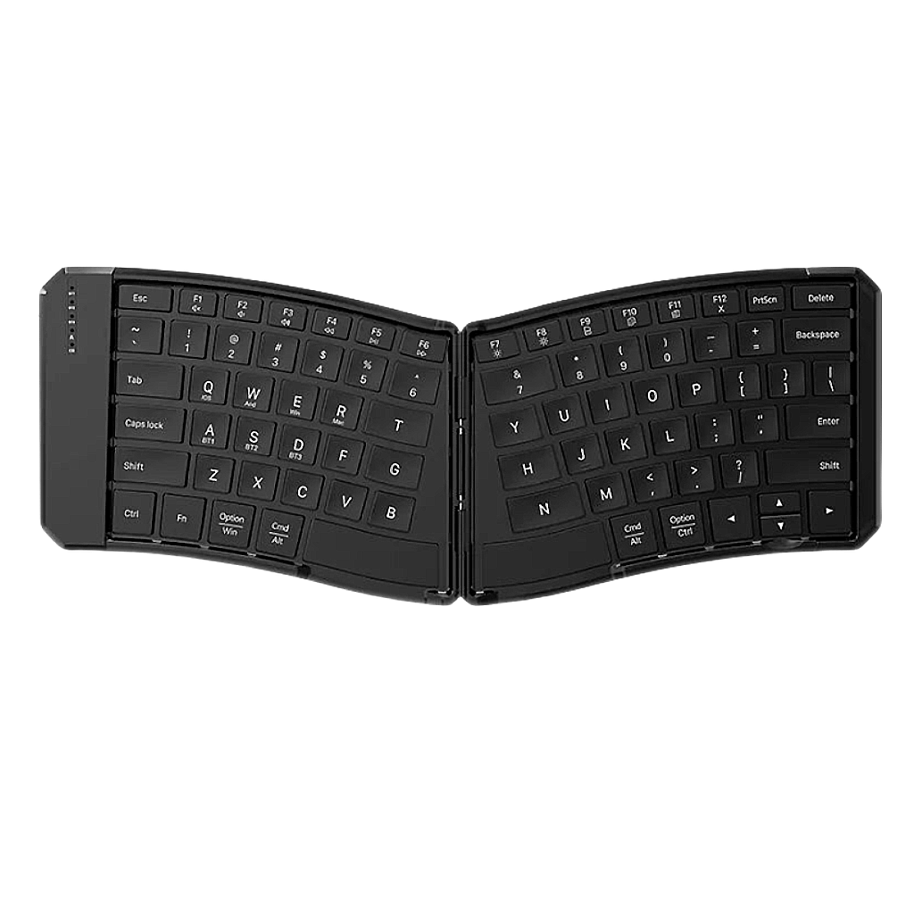 Clavier Ergonomique Filaire - QWERTY Pliant Compact Silencieux