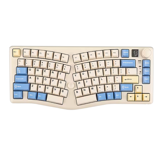 Clavier Ergonomique Sans Fil - QWERTY Mécanique RBG 83 Touches