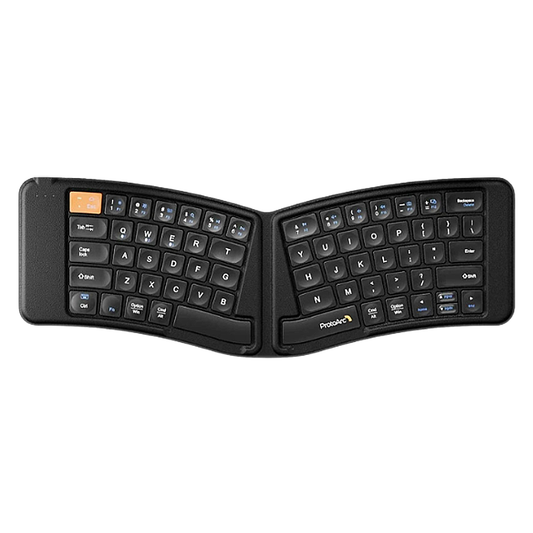 Clavier Ergonomique Sans Fil - QWERTY Pliable 360°