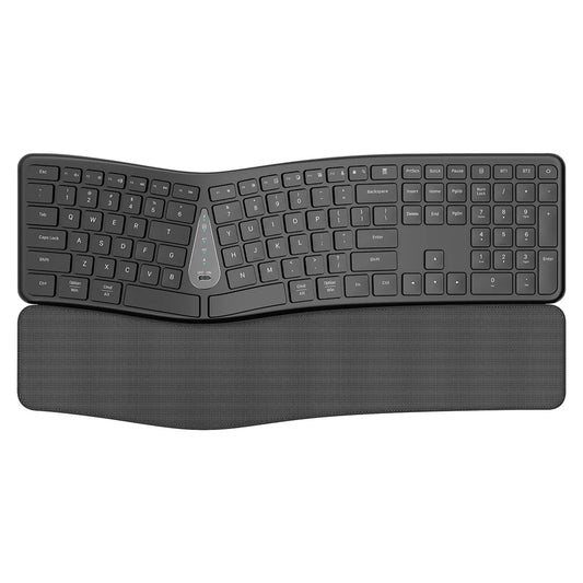 Clavier Ergonomique Sans Fil - QWERTY Repose Poignets