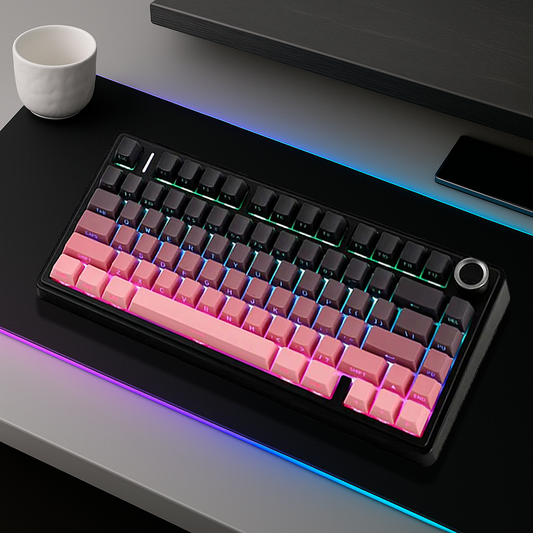 Clavier Gaming Sans Fil - QWERTY Mécanique Tri Mode