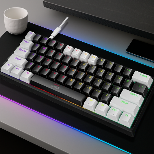 Clavier Gaming Filaire - QWERTY Mécanique Mini Design