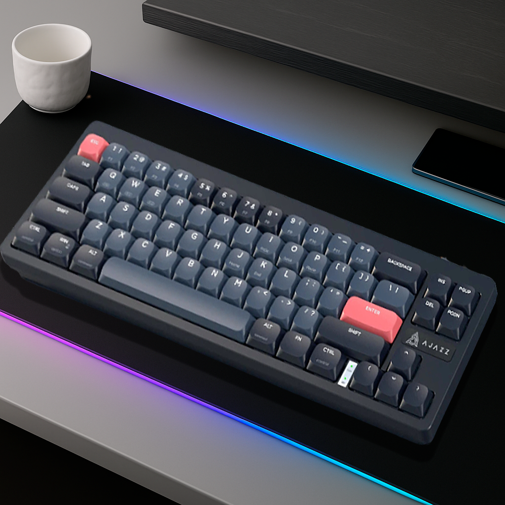 Clavier Gaming Sans Fil - QWERTY Mécanique 68 Touches Bluetooth