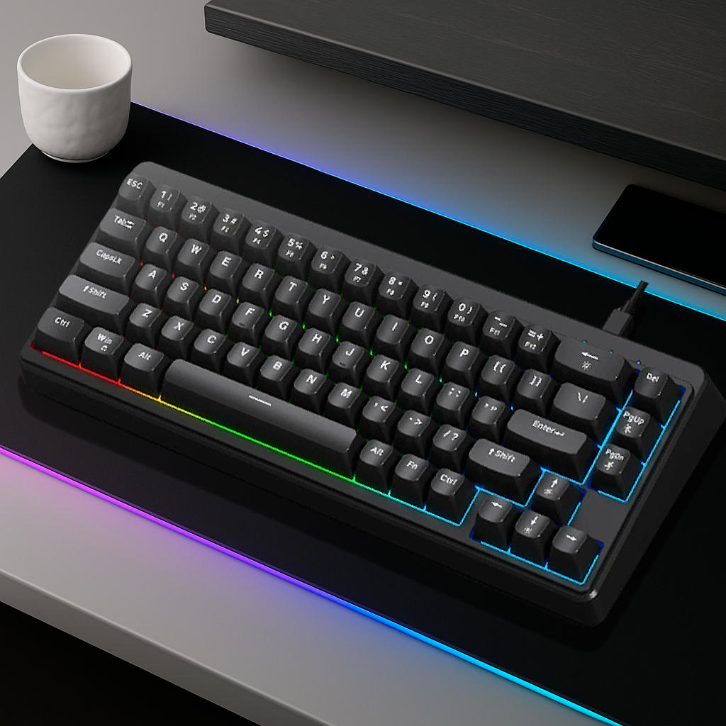 Clavier Gaming Filaire - QWERTY Mécanique Switchs Silencieux