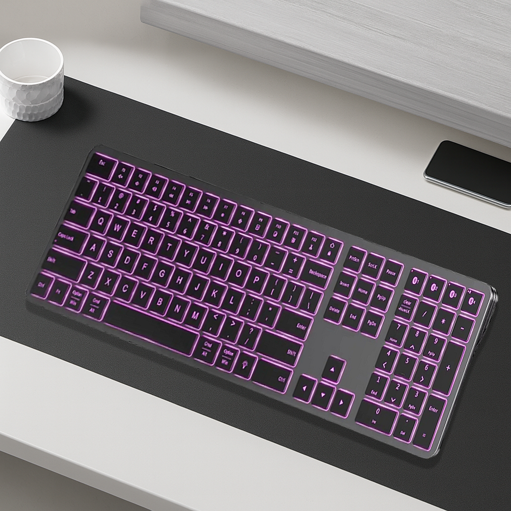 Clavier PC Sans Fil - QWERTY 104 Touches RGB
