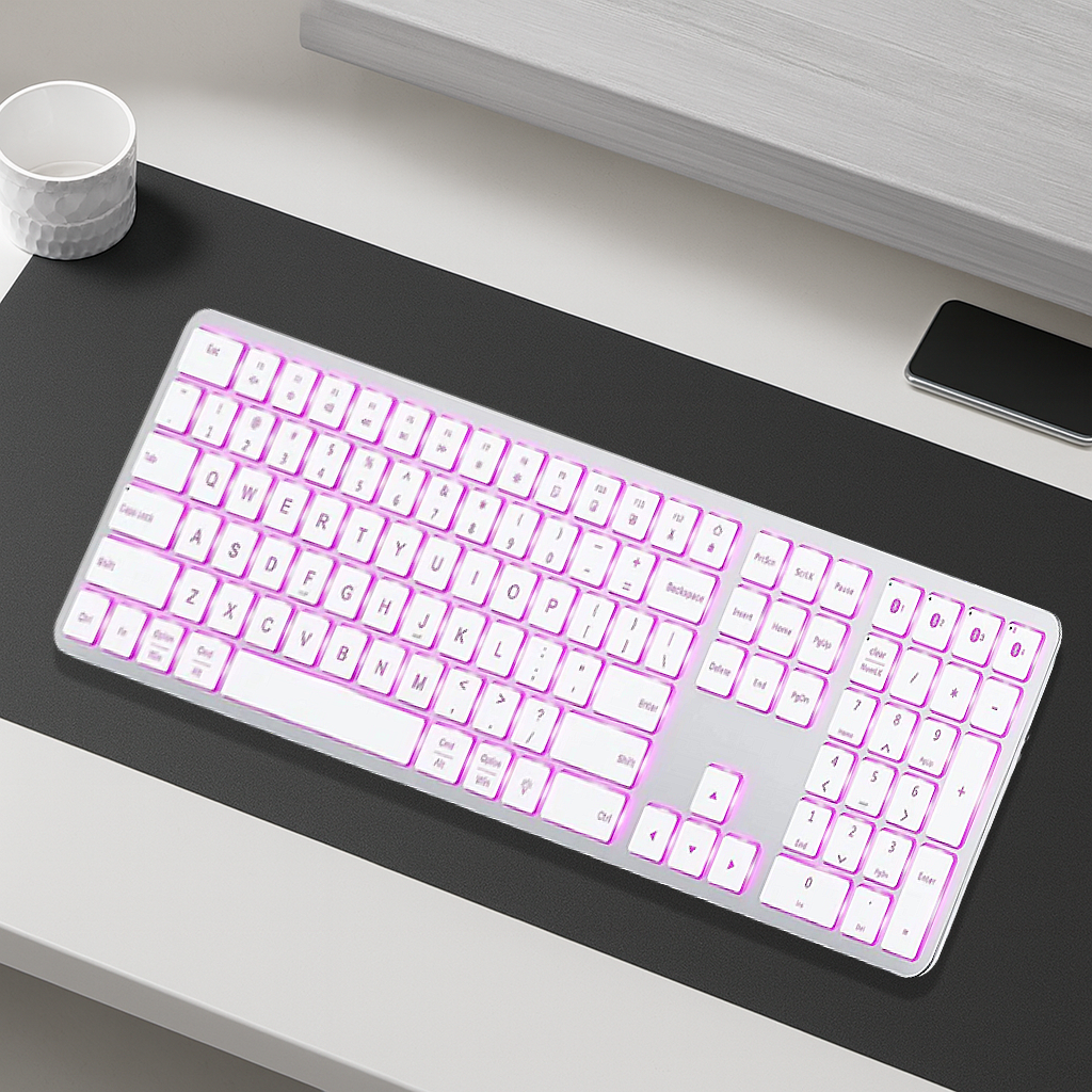 Clavier PC Sans Fil - QWERTY 104 Touches RGB