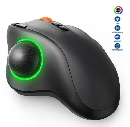 Souris Ergonomique Sans Fil - Trackball Bluetooth 1600 DPI
