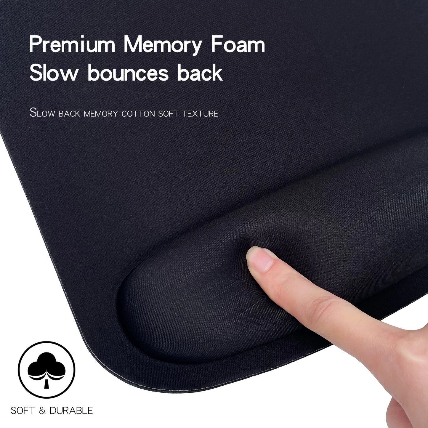 Tapis de Souris Ergonomique - Mémoire de Forme