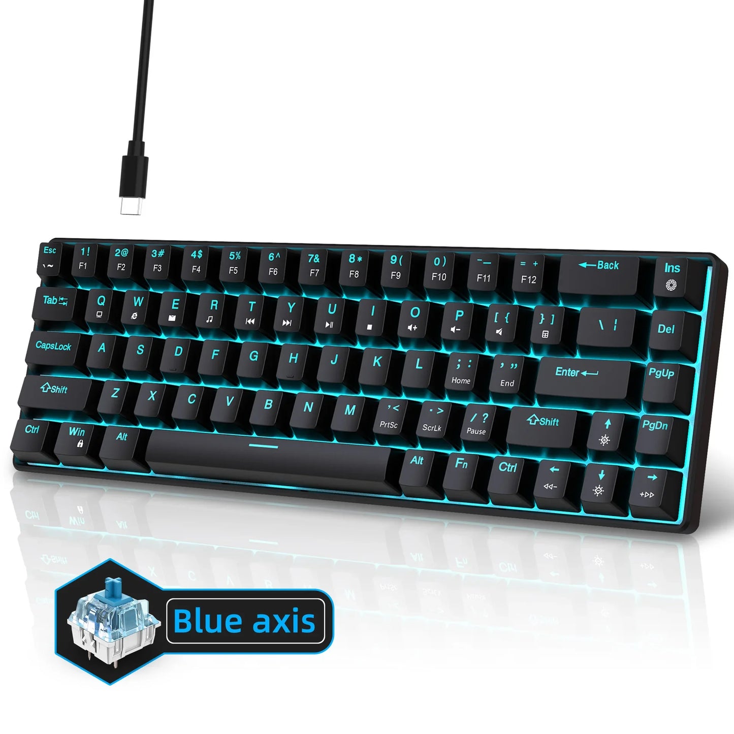 Clavier Gaming Filaire - QWERTY Mécanique Switch RGB