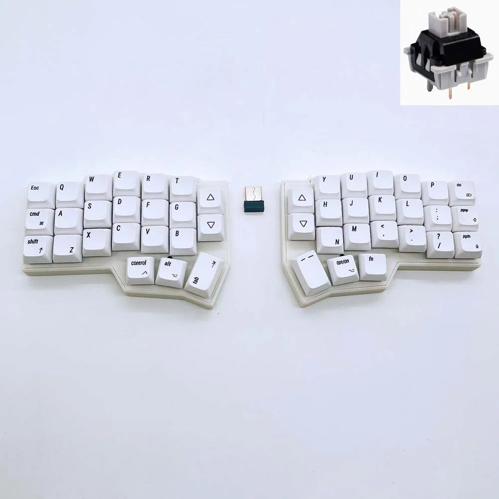 Clavier Ergonomique Sans Fil - QWERTY Split Ultra Portable