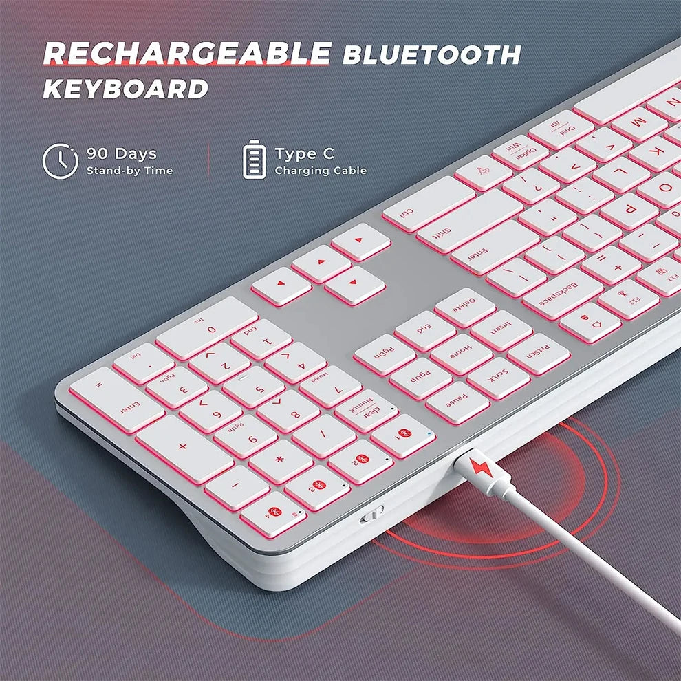 Clavier PC Sans Fil - QWERTY 104 Touches RGB