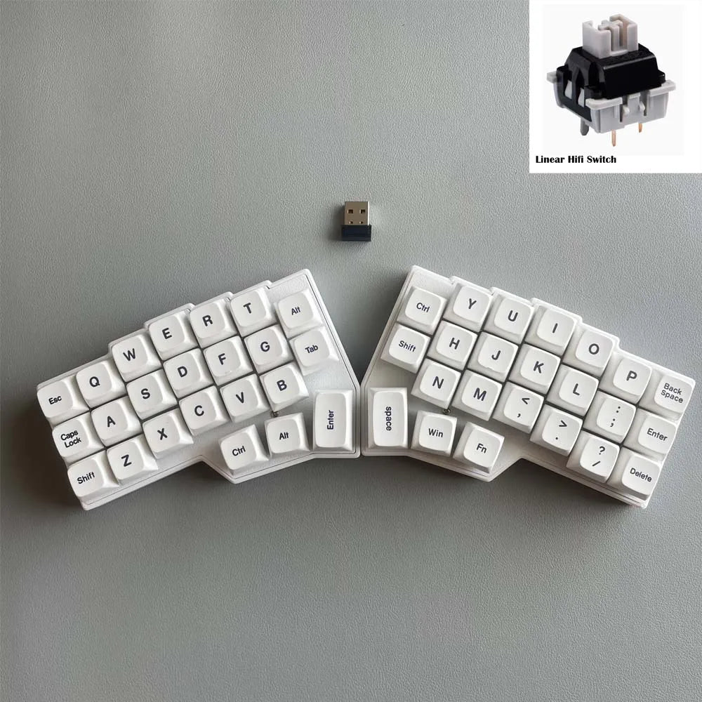 Clavier Ergonomique Sans Fil - QWERTY Split Ultra Portable