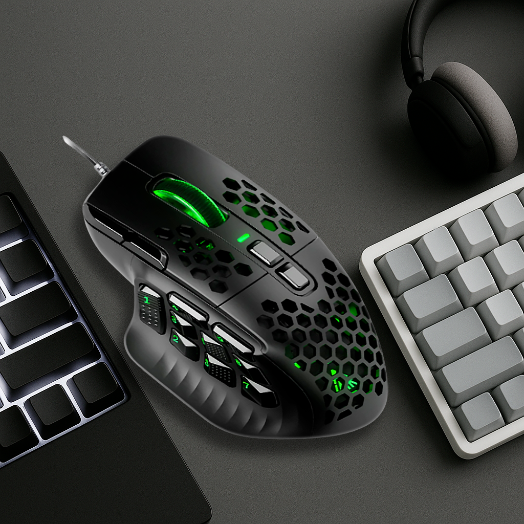 Souris Gaming Filaire - Pixart 3311 Ultra Légère 22800 DPI