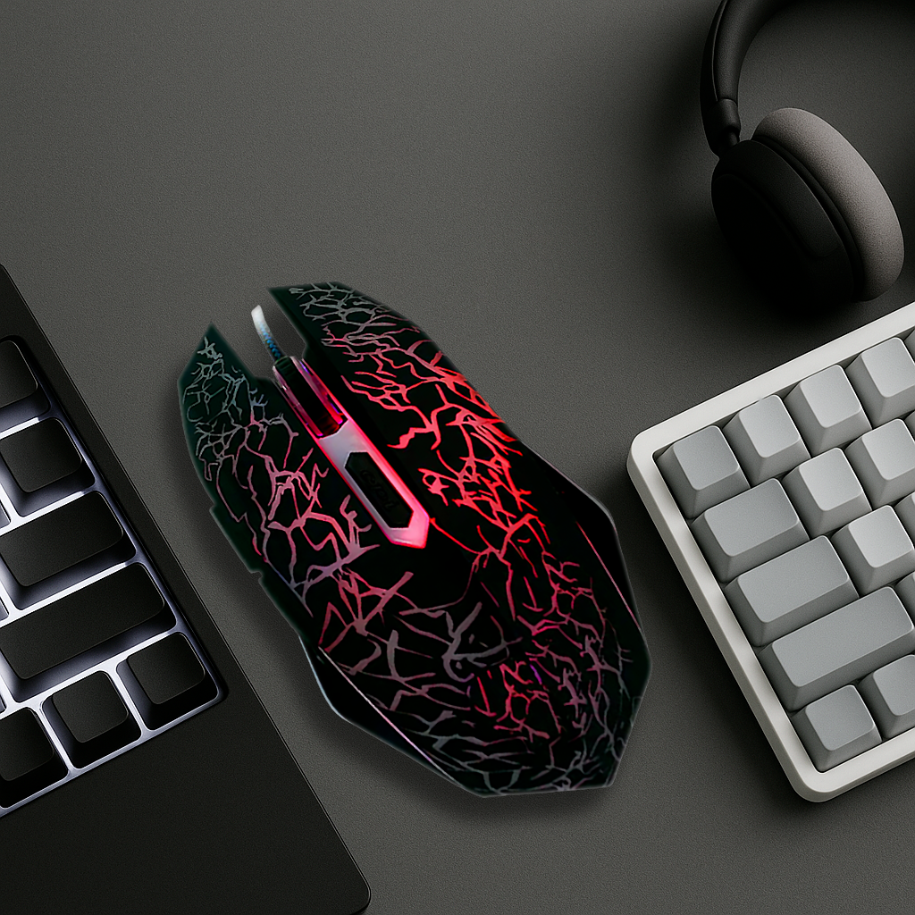 Souris Gaming Filaire - RGB Respirant 1000 DPI