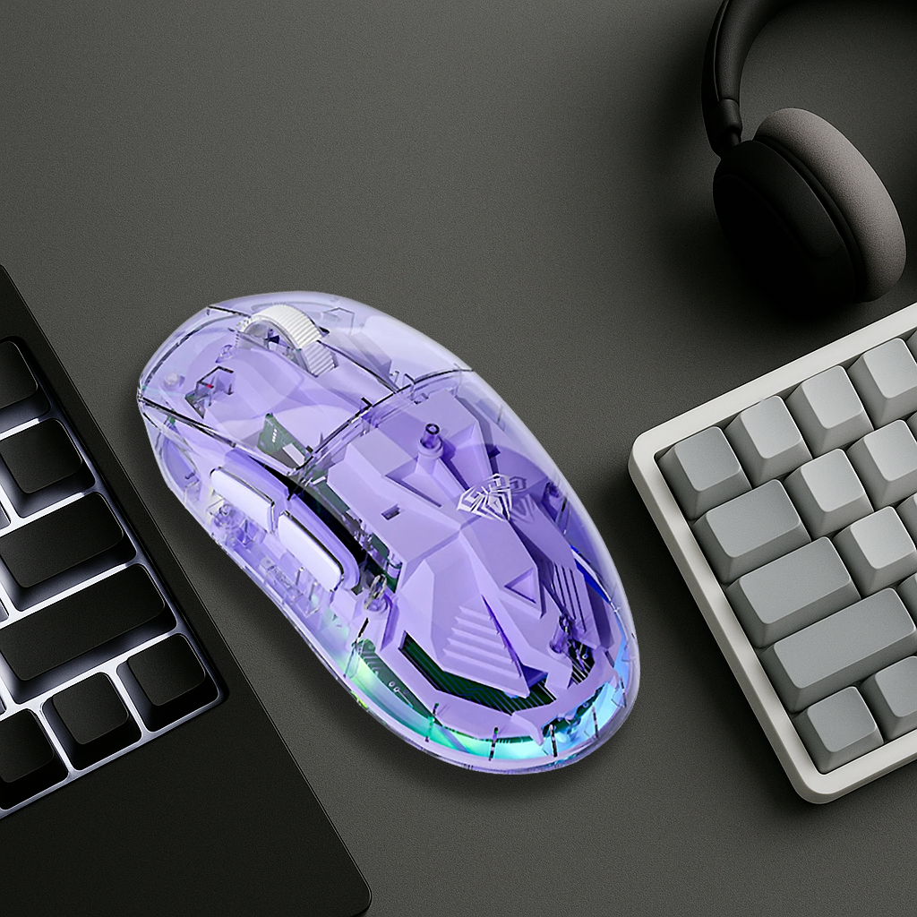 Souris Gaming Sans Fil - Molette Optique 10000 DPI