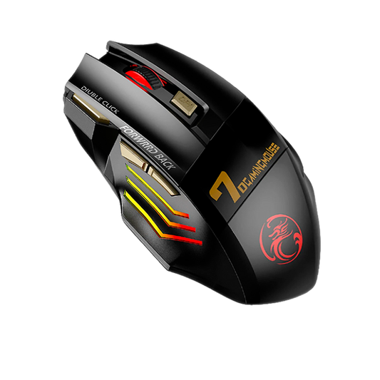 Souris Gaming Sans Fil - Rétroéclairage 7 Couleurs 5500 DPI