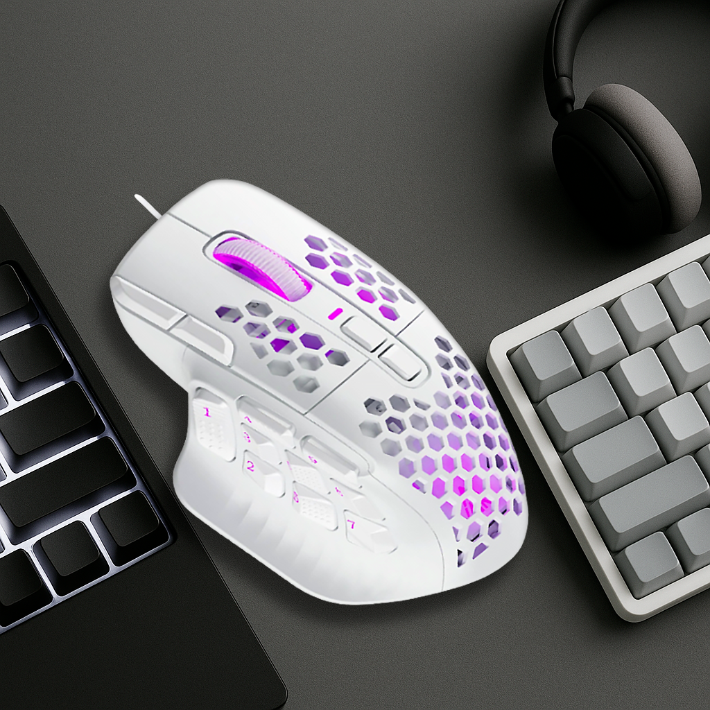 Souris Gaming Filaire - Pixart 3311 Ultra Légère 22800 DPI