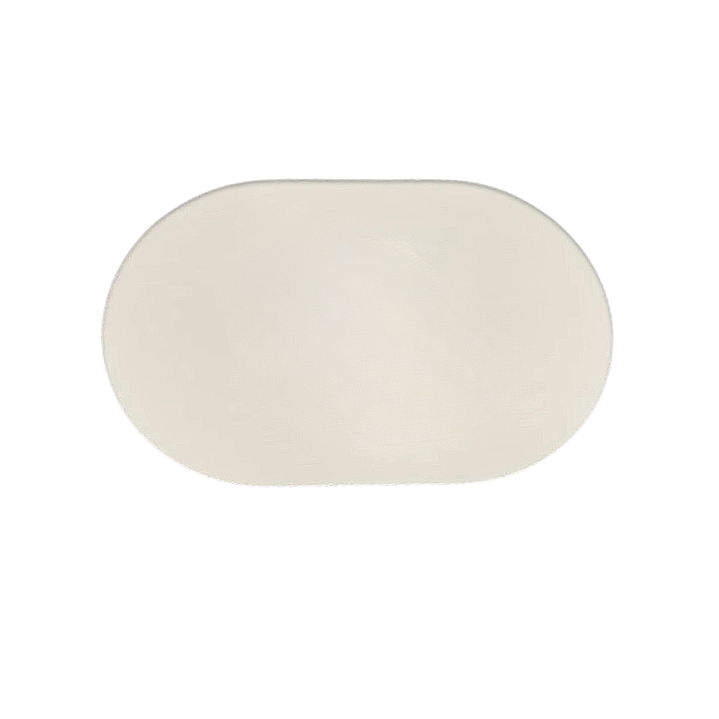 Tapis de Souris Ergonomique - Rond Minimaliste Cuir