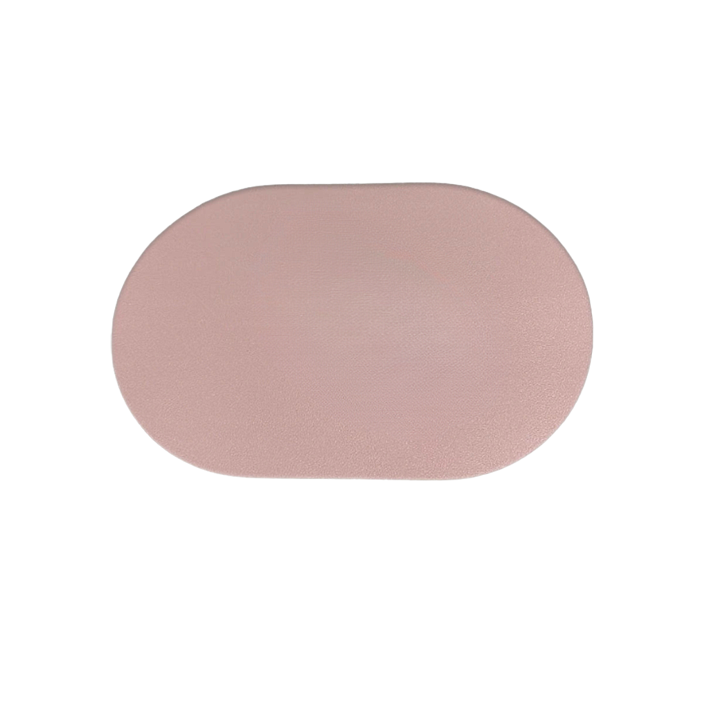 Tapis de Souris Ergonomique - Rond Minimaliste Cuir