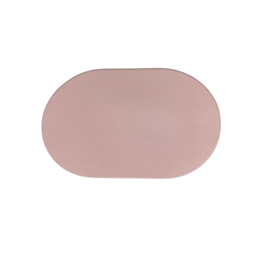 Tapis de Souris Ergonomique - Rond Minimaliste Cuir