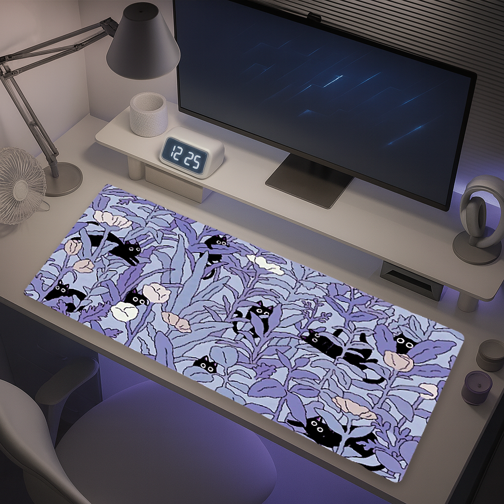 Tapis de Souris Gaming XXL - Chats graphique