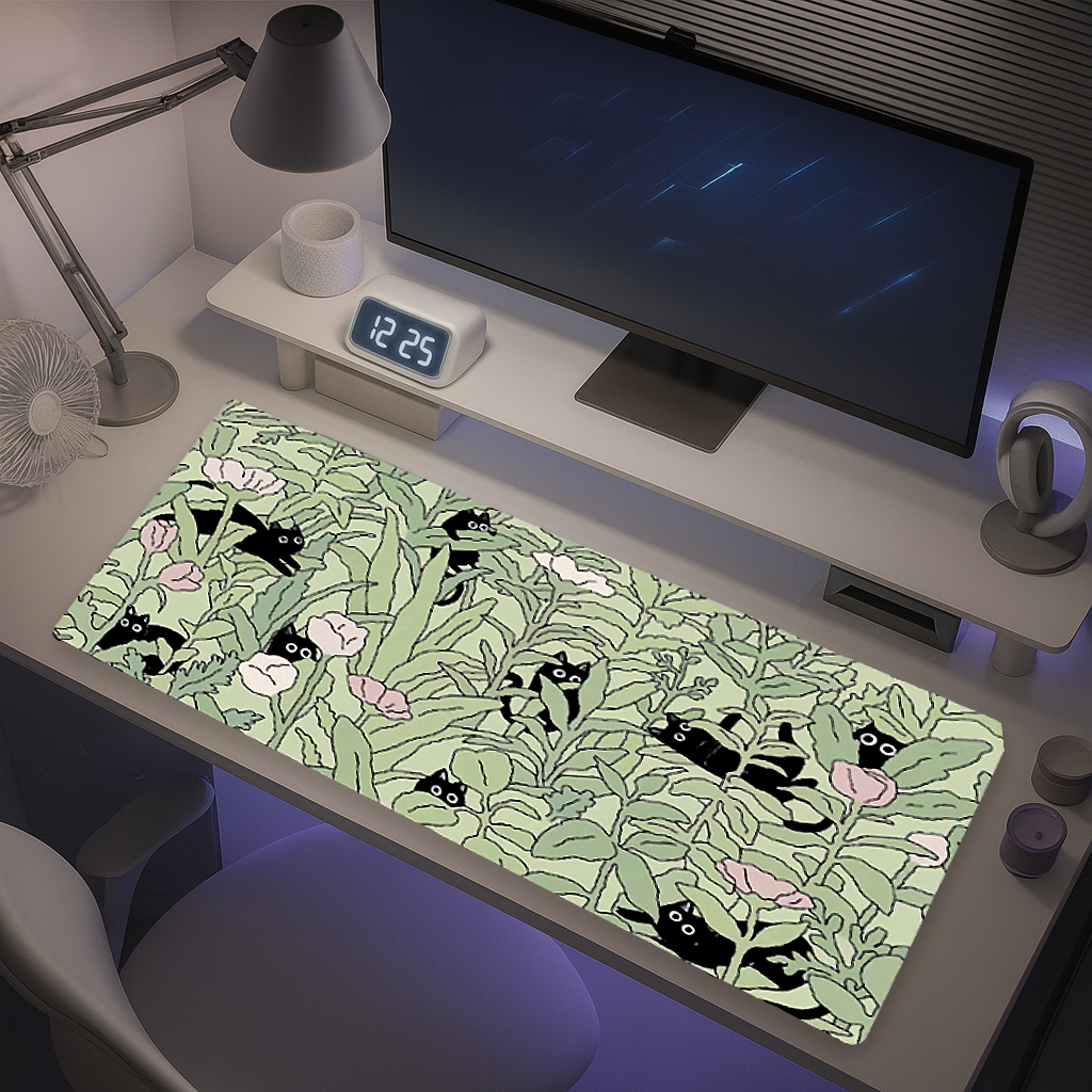 Tapis de Souris Gaming XXL - Chats graphique