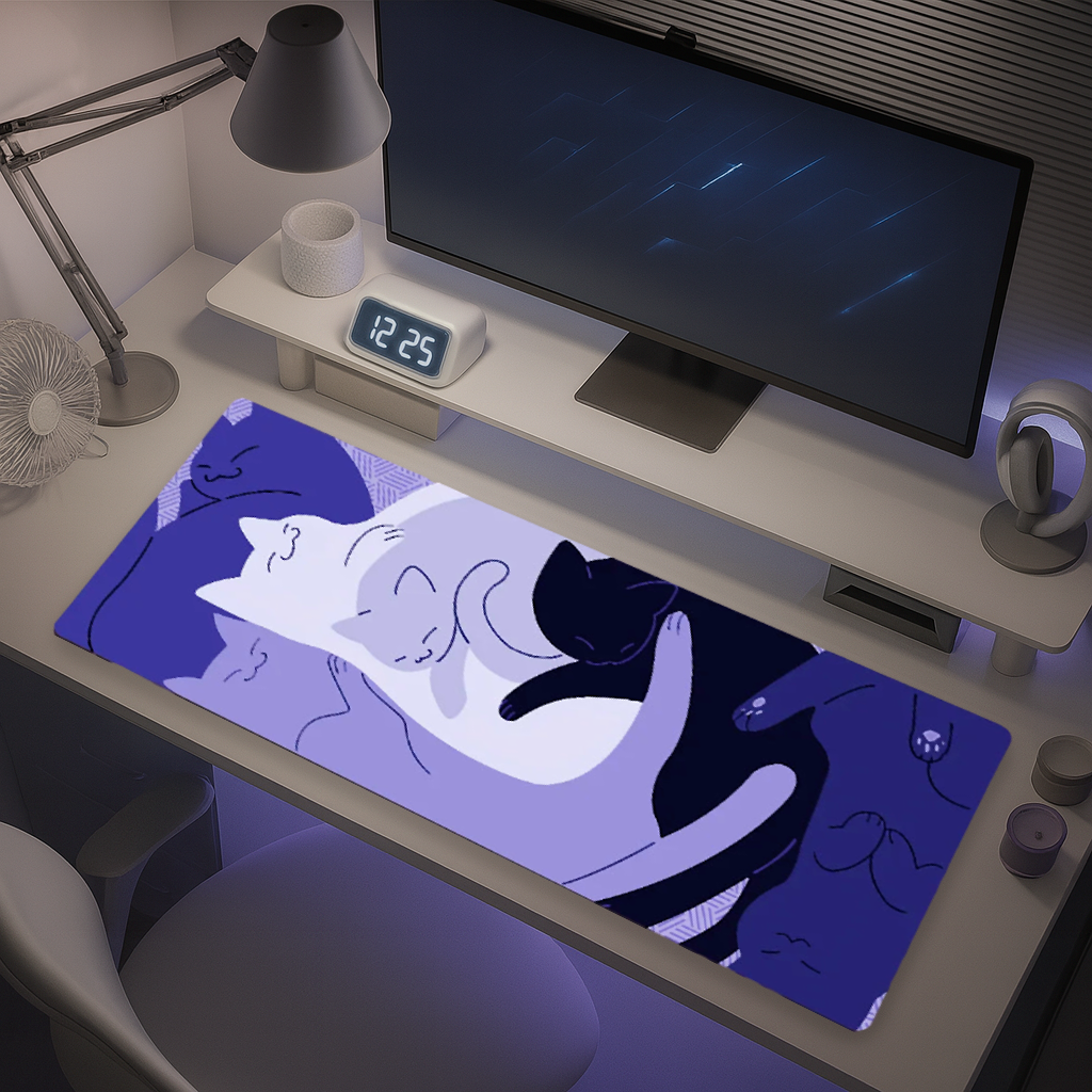 Tapis de Souris Gaming XXL - Chats graphique