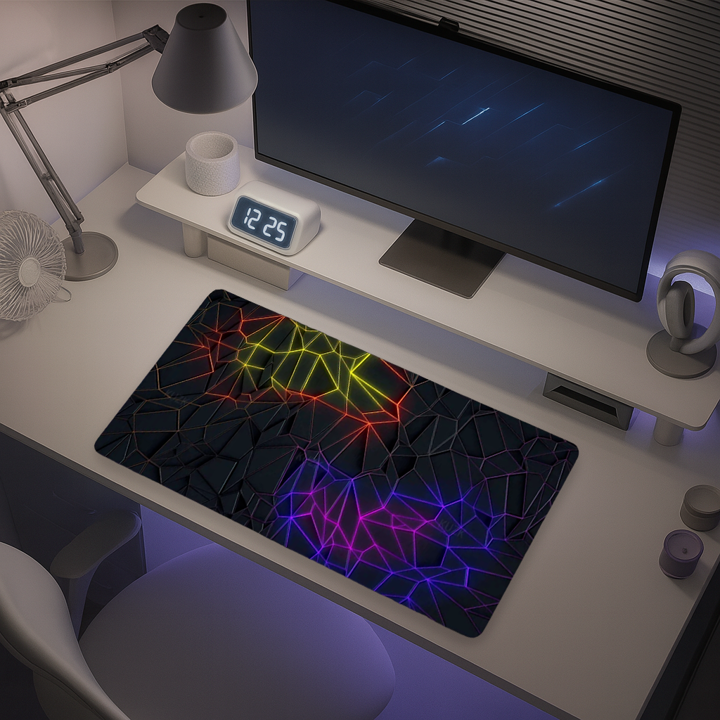 Tapis de Souris Gaming XXL - Neo Géométrique