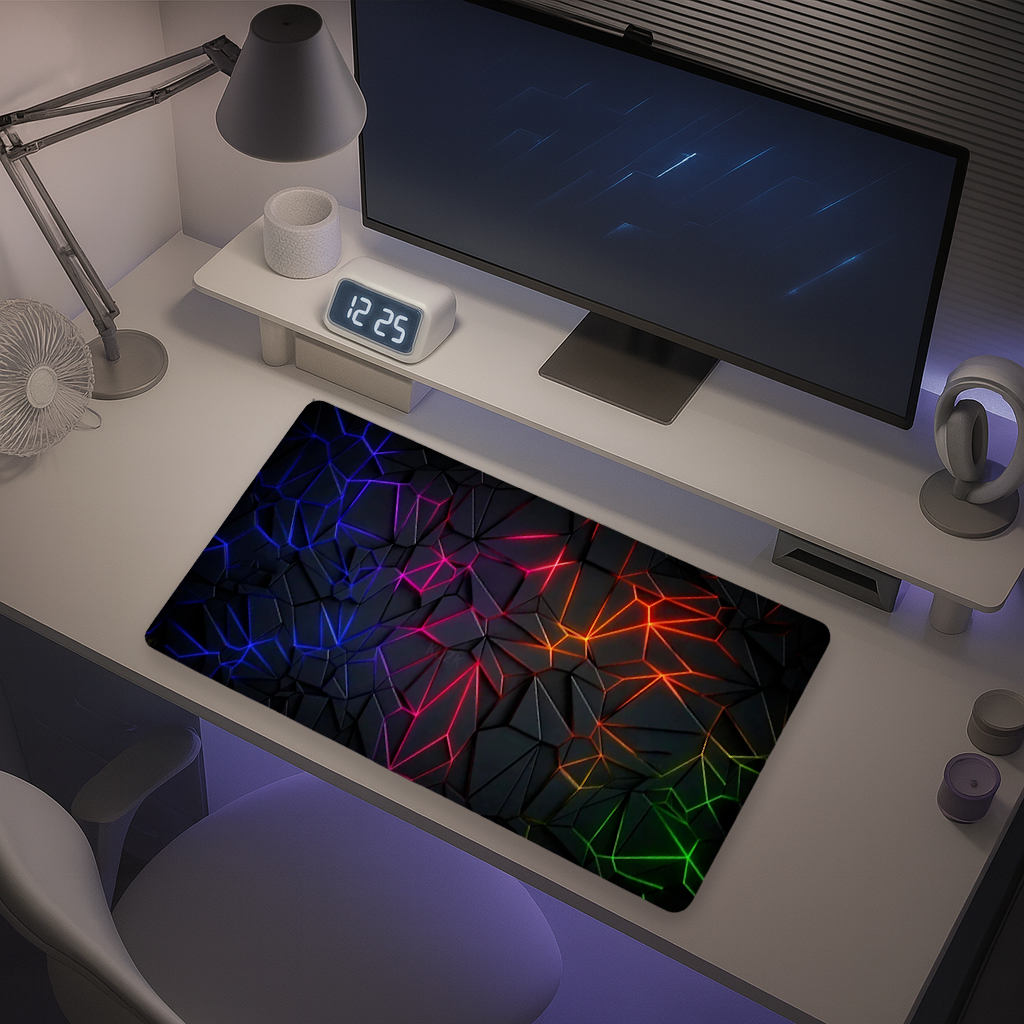 Tapis de Souris Gaming XXL - Neo Géométrique
