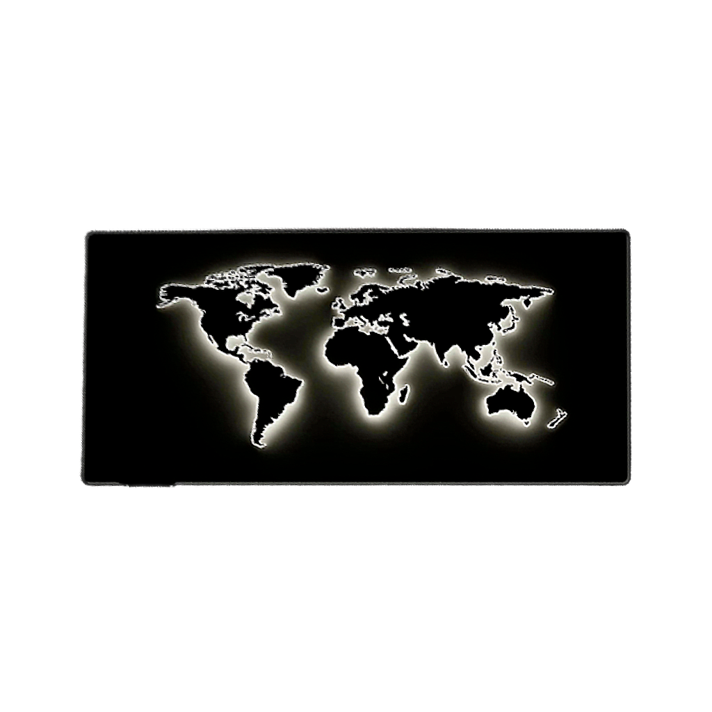 Tapis de Souris Gaming XXL - Carte Monde