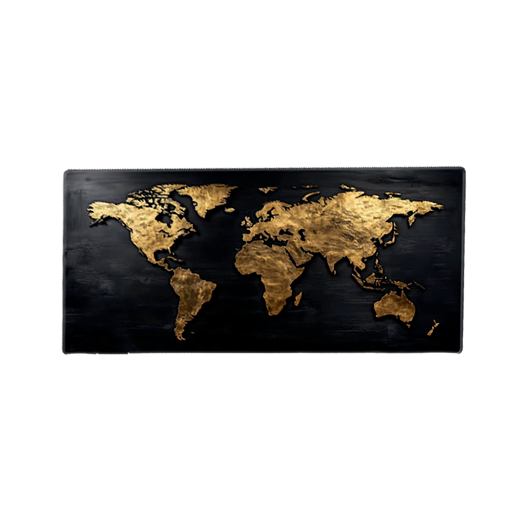 Tapis de Souris Gaming XXL - Carte Monde