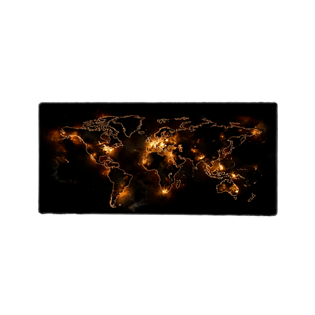 Tapis de Souris Gaming XXL - Carte Monde