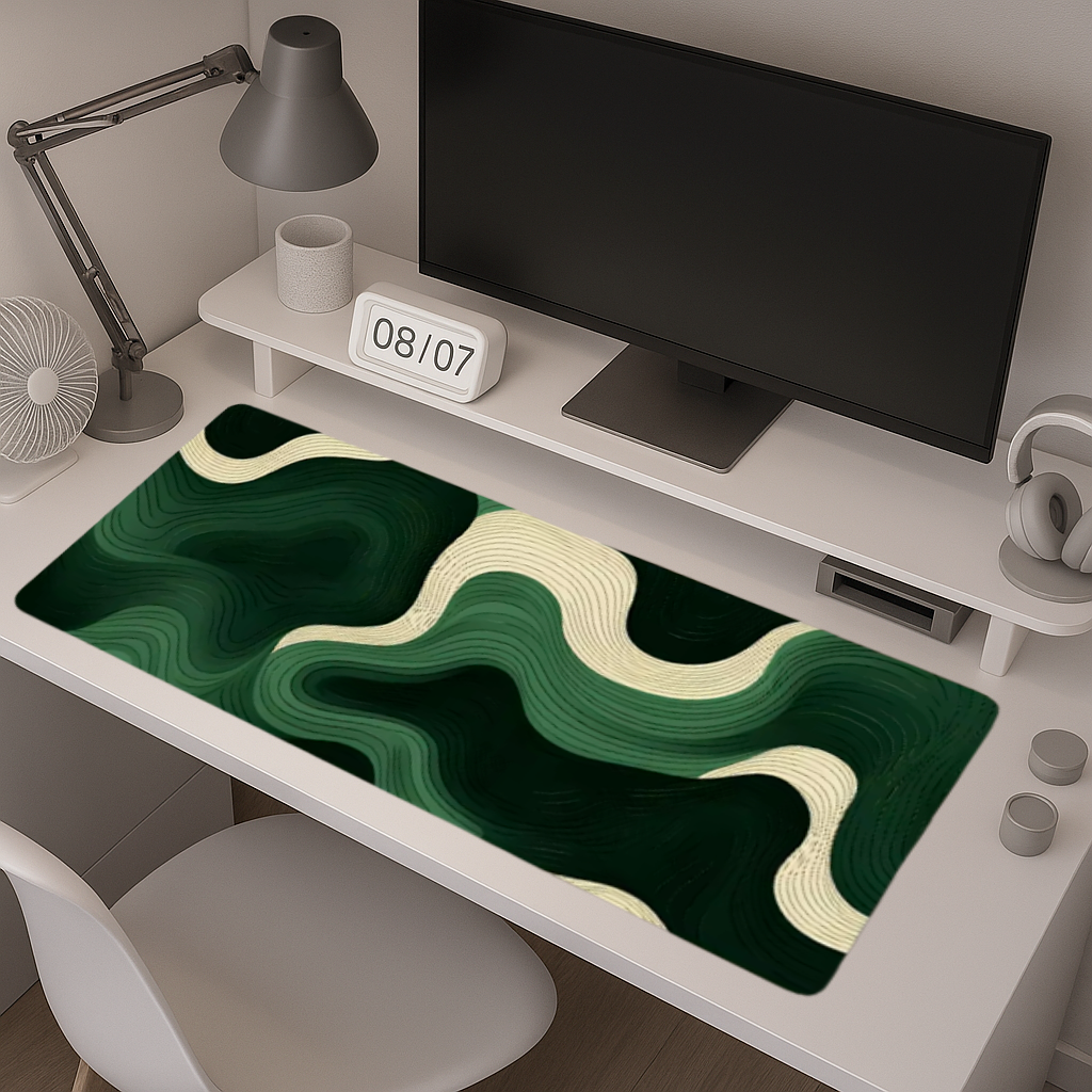Tapis de Souris Bureau XXL - Vagues Abstraites