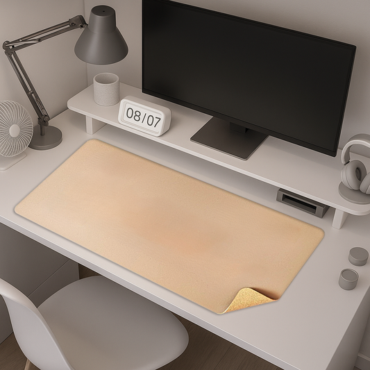 Tapis de Souris Bureau XXL - Double Face Cuir